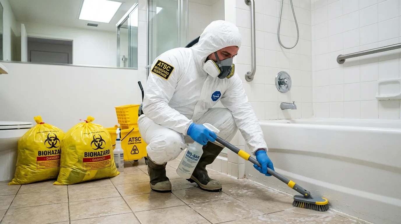 Decontamination equipment deployed for Blood Cleanup in Ormond-by-the-Sea